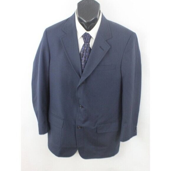 Brooks Brothers Mens Blazer Sport Coat Jacket 3 Button Vintage USA Blue Sz 40 L - Picture 1 of 14
